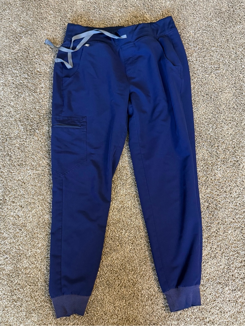 Figs Zamora Jogger Scrub Pants Navy Blue Women’s Size Small Petite Nurse Tech